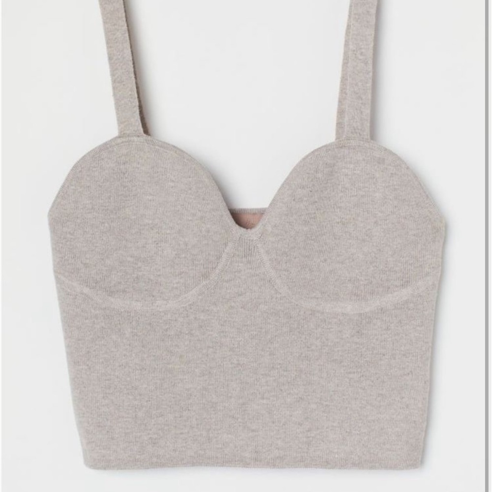 Knit top gray